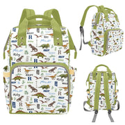 Custom Dinosaur design backpack nappy bag
