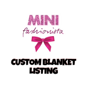 Custom blanket listing for Cassie P