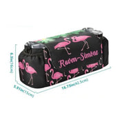 Custom flamingo PRAM nappy bag design