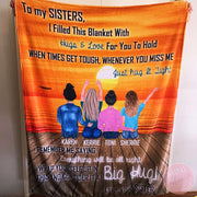 Custom Sister blanket design