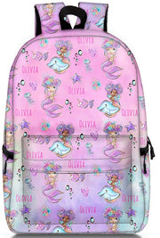 Custom all over mermaid printed backpack