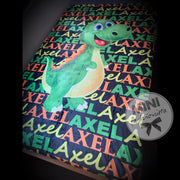 Custom dinosaur blanket design