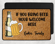 Custom beer door mats