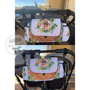 Custom safari PRAM nappy bag design