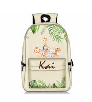 Custom safari printed backpack