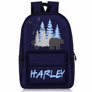 Custom woodland printed backpack