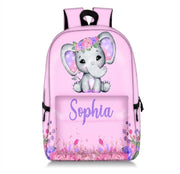 Custom elephant printed backpack