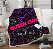 Custom Queen C u n t blanket design