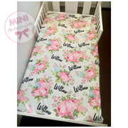 Custom multi floral blanket design